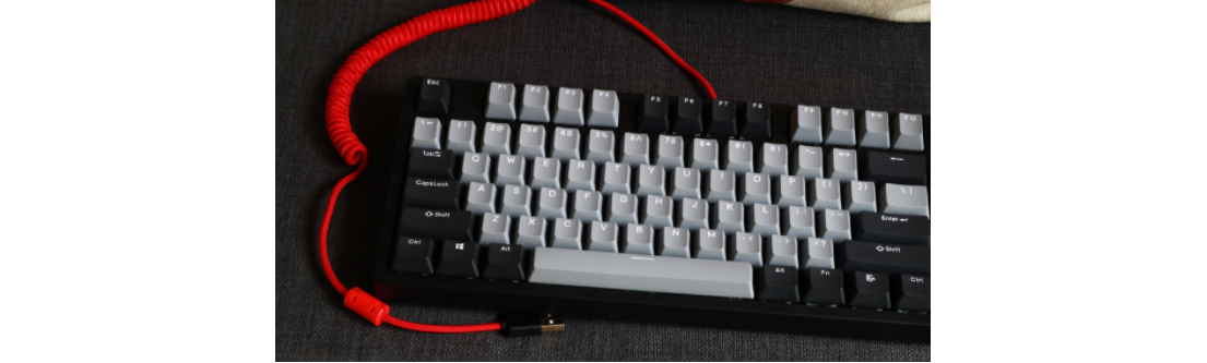 Bàn phím cơ E-Dra EK387 Pro Mechanical Gaming Outemu Red switch Black Gray USB có bộ keycap chất lượng